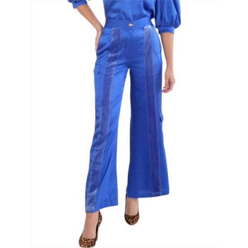 EMILY MCCARTHY | NEW Ophelia Wide Leg Pants in Dazzling Blue Women’s Size XS